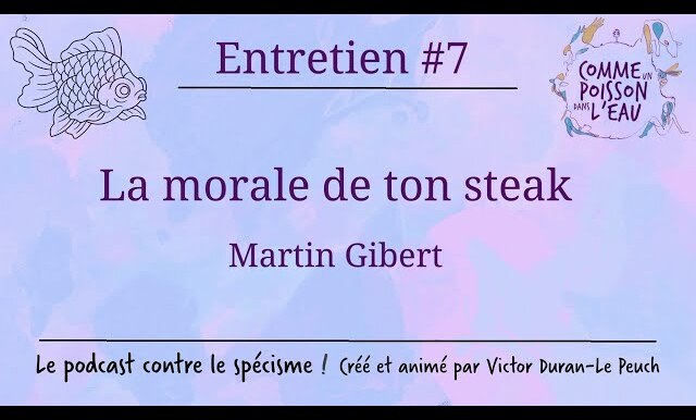 Comme un poisson dans l’eau - #7 La morale de ton steak - Martin Gibert